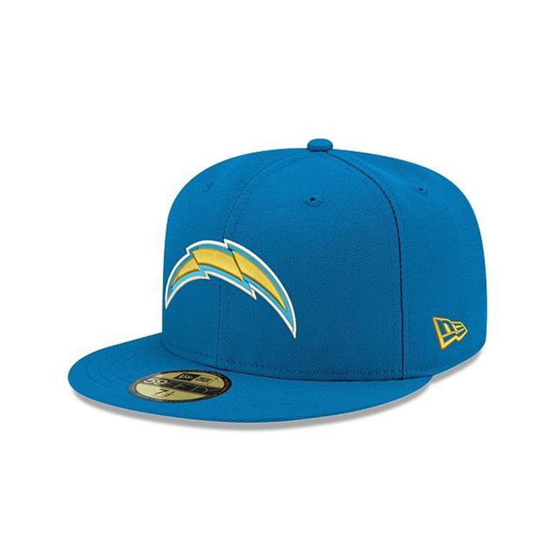 NFL Los Angeles Chargers Team Color 59Fifty Fitted (VTG1414) - Blue New Era Caps